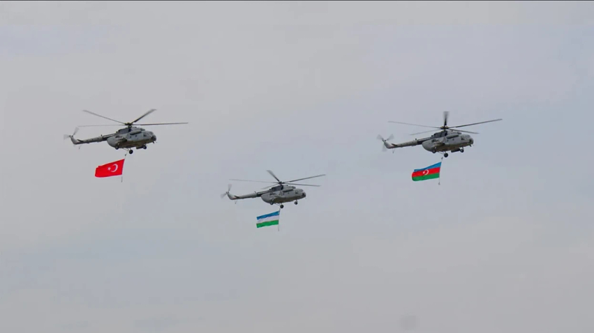 Azerbajxhan  Turqi dhe Uzbekistan bashkojnë forcat   zhvillojnë stërvitje ushtarake
