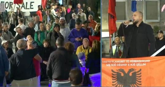 Protesta e 127-të në Tiranë, aktivisti Edison Lika: Muaji tetor do jetë muaji i arrestimit të Belinda Ballukut
