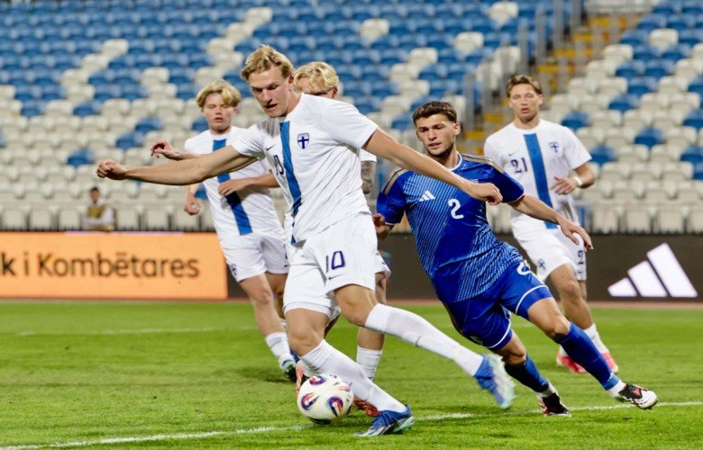 Kosova U21 në epërsi ndaj Finlandës pas pjesës së parë