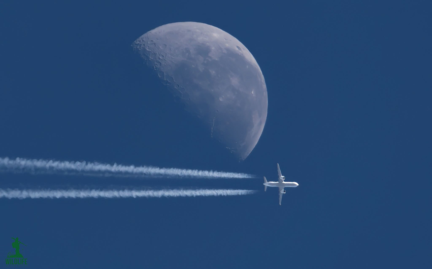 Aeroplani nën  hijen  e hënës 