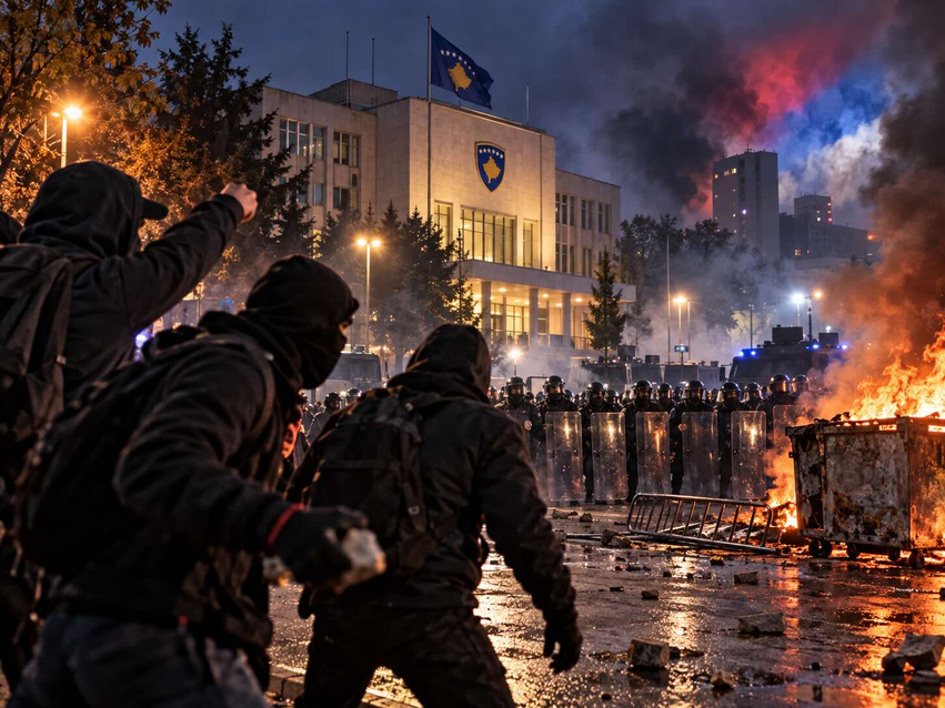 Maskat  dhuna dhe hija e Serbisë  Kush po e shtyn Kosovën drejt tensionit 