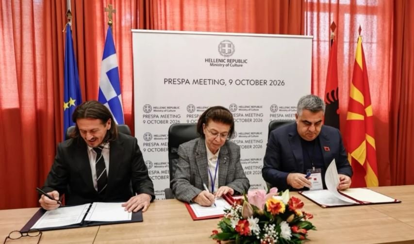 Puna për dosjen e Prespës në UNESCO, ministri Gonxhja takim me homologun Grek dhe Maqedonas