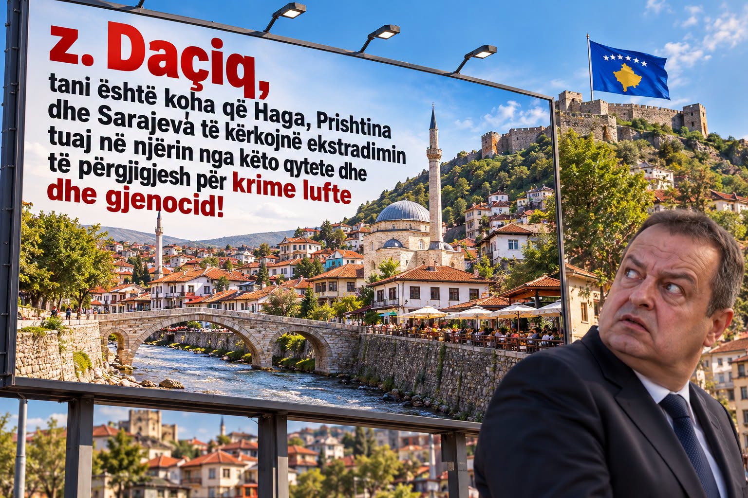 Veprimtari shqiptaro-amerikan kërkon veprim nga Haga, Prishtina e Sarajeva: Daçiqi të përballet me drejtësinë