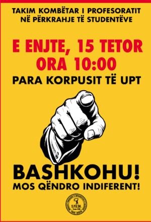 Pedagogët i dalin në krah protestës, njoftojnë për takim nesër paradite: Mos qëndro indiferent