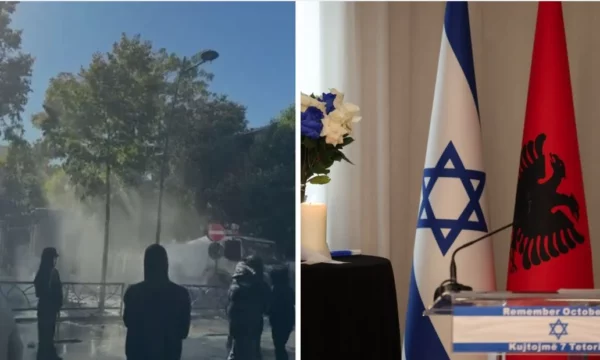 Protestat në Tiranë, mbyllet përkohësisht ambasada e Izraelit 
