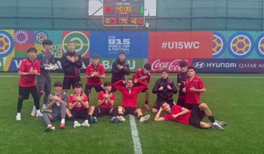 FIFA U 15 World Cup   Festival 2026  Kuqezinjtë e vegjël fitojnë pastër edhe në sfidën e dytë