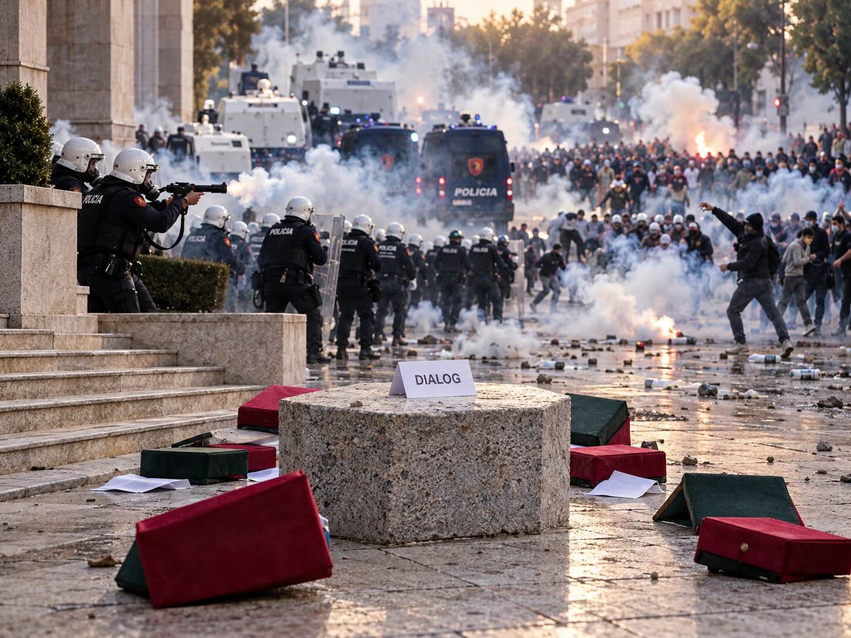 Një tavolinë për kamerat  plumba gome për rrugën