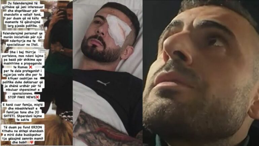 Motra deklaroi se Erjon Vishkullin e dërgoi në Itali familja  reagon vëllai  Koston e mjekimit i mbuloi shteti
