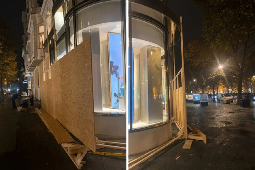 Protesta të të rinjve të paralajmëruara në Gjermani  dyqanet luksoze mbrojnë vitrinat