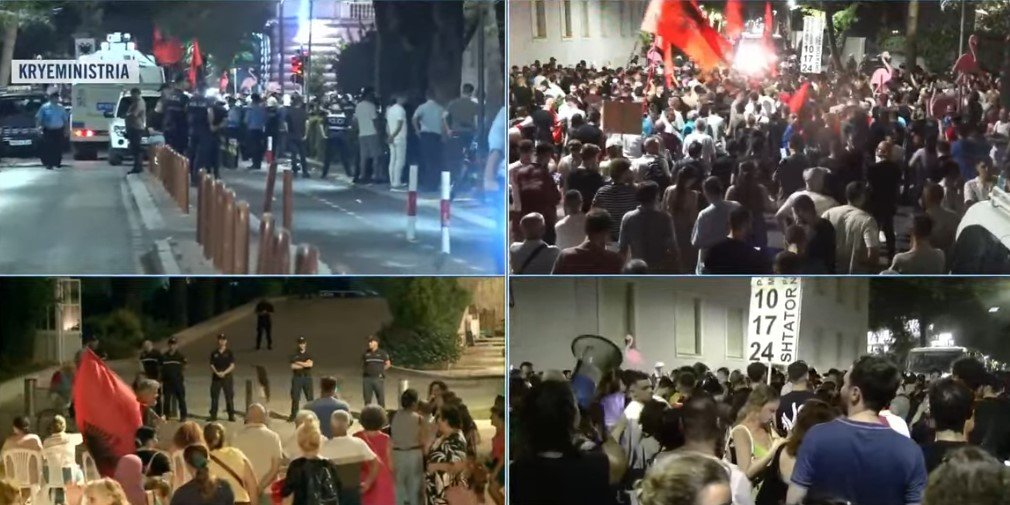 Protestuesit i bllokojnë Ramës të gjitha daljet e Kryeministrisë! Kreu i qeverisë në zyrë, rrethohet godina nga të gjitha anët
