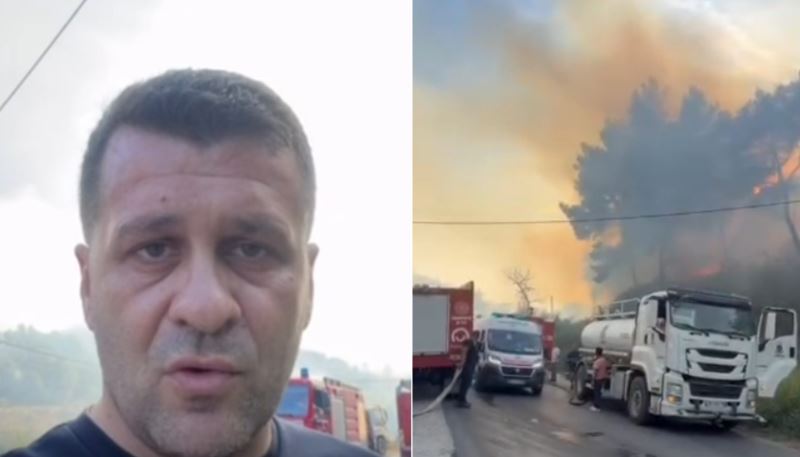 Zjarri në Fier-Levan, deputeti Kurti: Situata e rënduar, në terren 10 mjete zjarrfikëse dhe 2 helikopterë