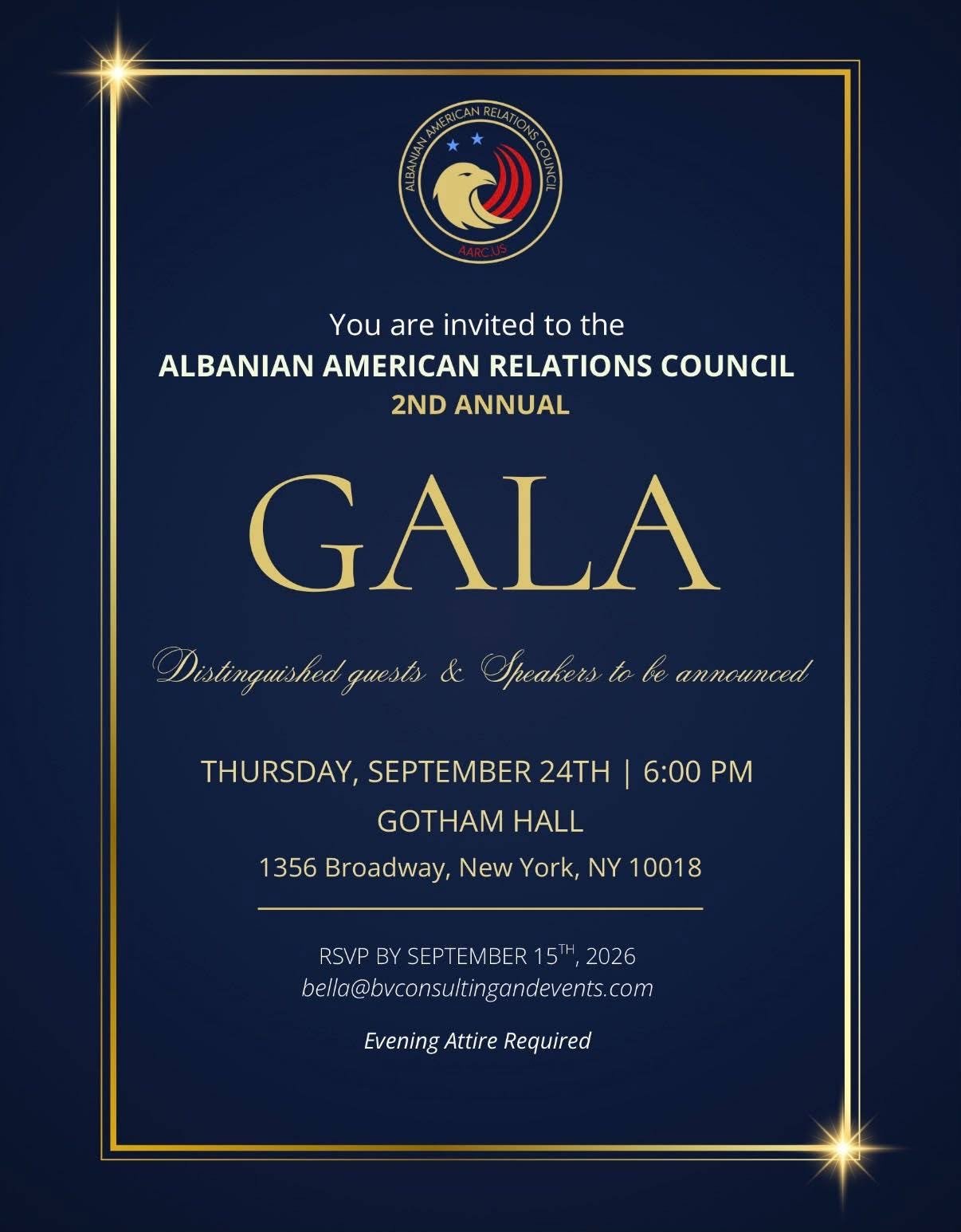 Rama ftohet në Gala-në e AARC 2026 në New York