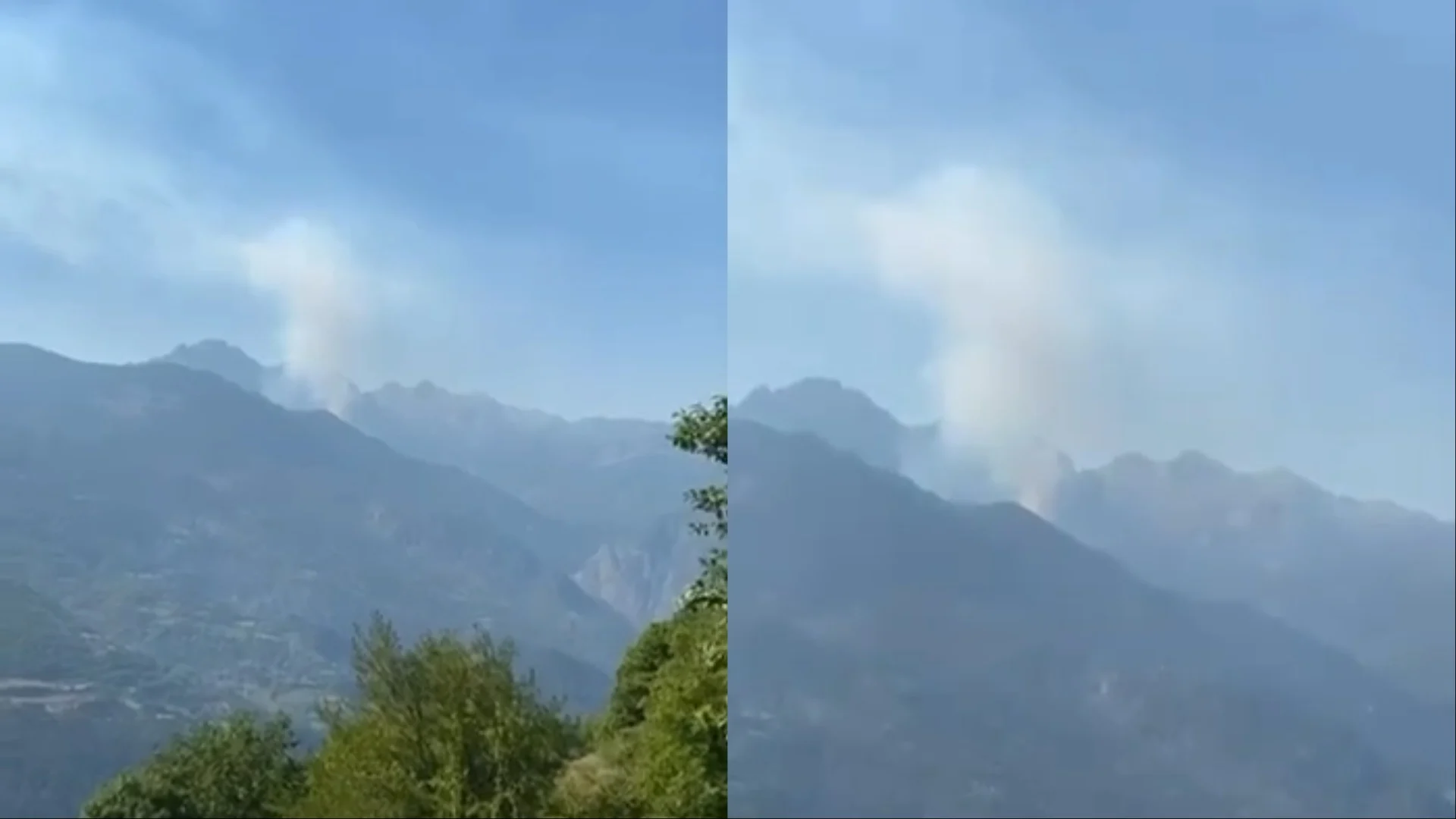 Zjarri përfshin masivet pyjore në Tropojë, flakët rrezikojnë pemët mbi 100-vjeçare në Nikaj-Mërtur