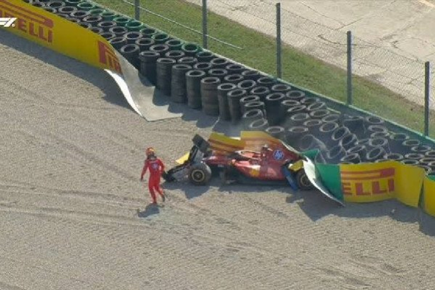Leclerc i Ferrarit aksidentohet në Grand Prix in italian