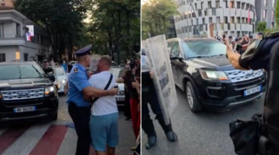 Protestuesit pritë me vezë deputetëve, sulmohen disa automjete; arrestohet Adriatik Lapaj