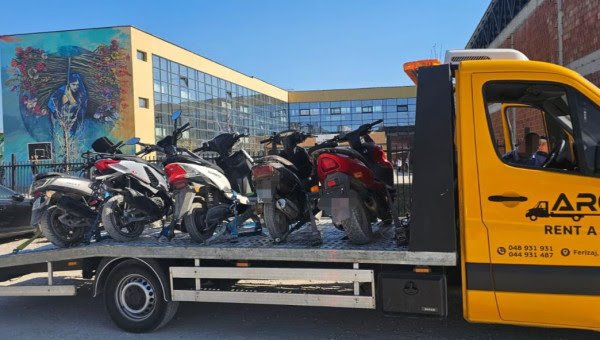 ​50 gjoba për motoçiklistët në Ferizaj, konfiskohen 14 motoçikleta dhe 8 trotinetë