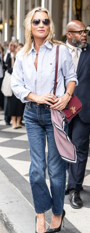 Kate Moss tërheq vëmendjen në New York Fashion Week, shfaqet krah Gigi Hadid dhe Romeo Beckham