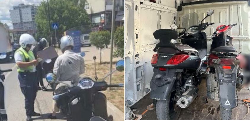 Policia shqipton rreth 400 gjoba dhe sekuestron 20 motoçikleta në Prishtinë 