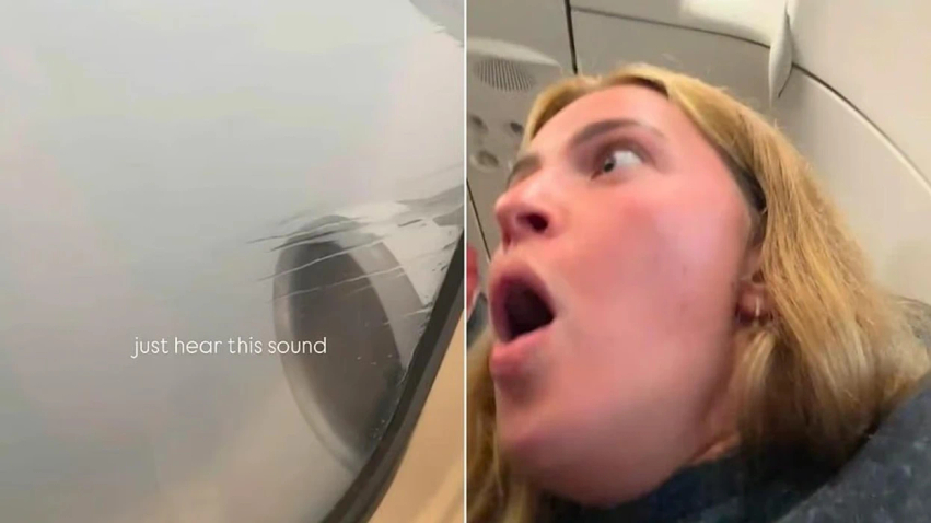 Momenti kur pasagjerët e përlotur bërtasin nga tmerri  ndërsa piloti i Turkish Airlines përpiqet tri herë dhe dështon të ulet gjatë një stuhie në Tunizi