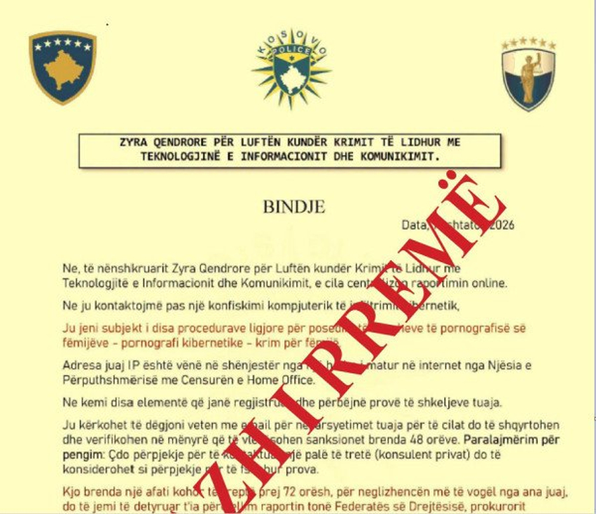 Policia fton qytetarët për kujdes ndaj mesazheve mashtruese