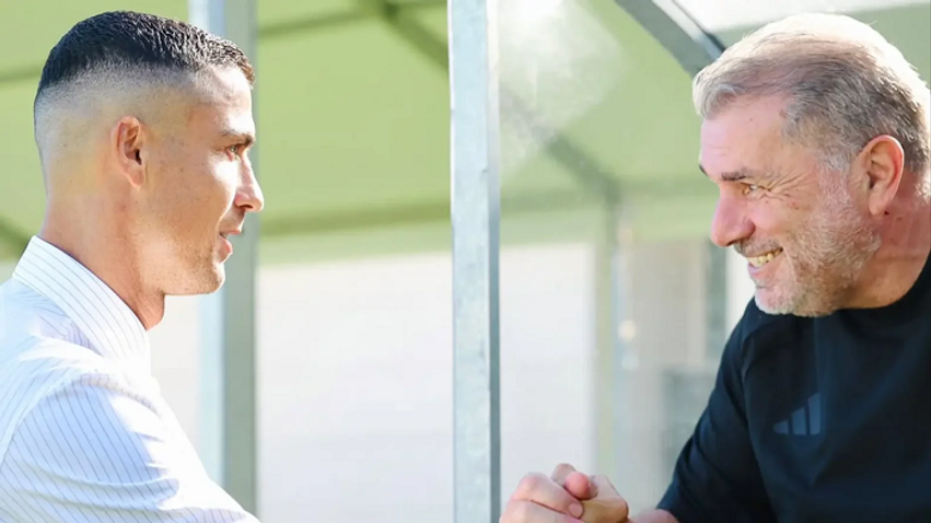 Ange Postecoglou mbron Cristiano Ronaldon