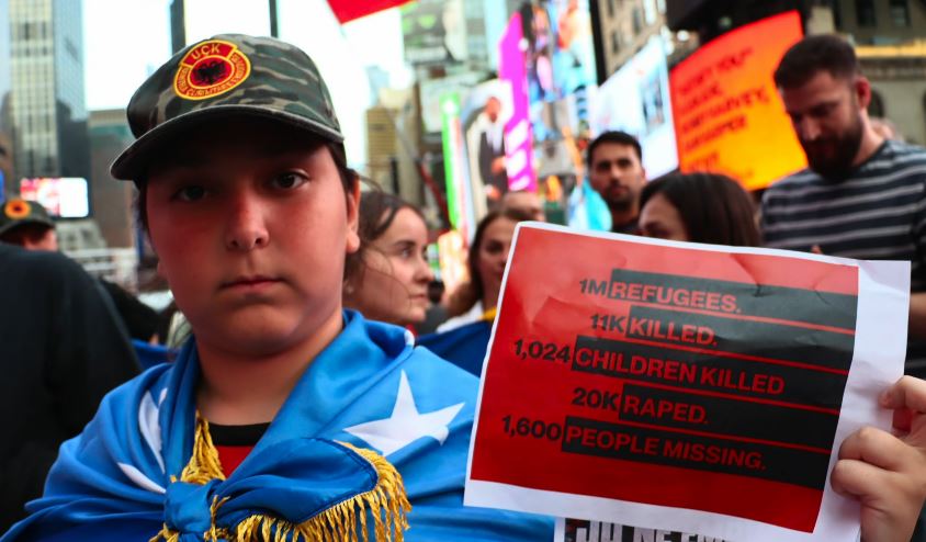 New York, Times Square – Protestë: “Jo në emrin tim”