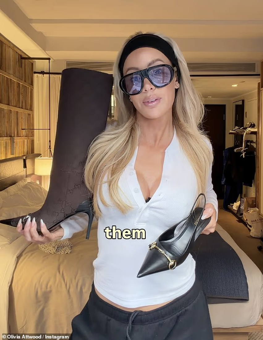 Olivia Attwood shpenzon 2 500 paundë për këpucë Gucci gjatë blerjeve në New York