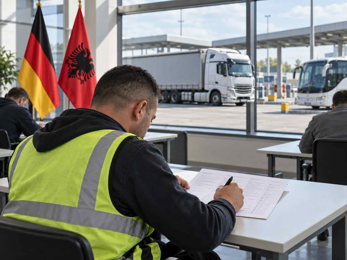 Gjermania lejon provimin për shoferët profesionistë edhe në shqip – lehtësohet marrja e “Kodit 95”
