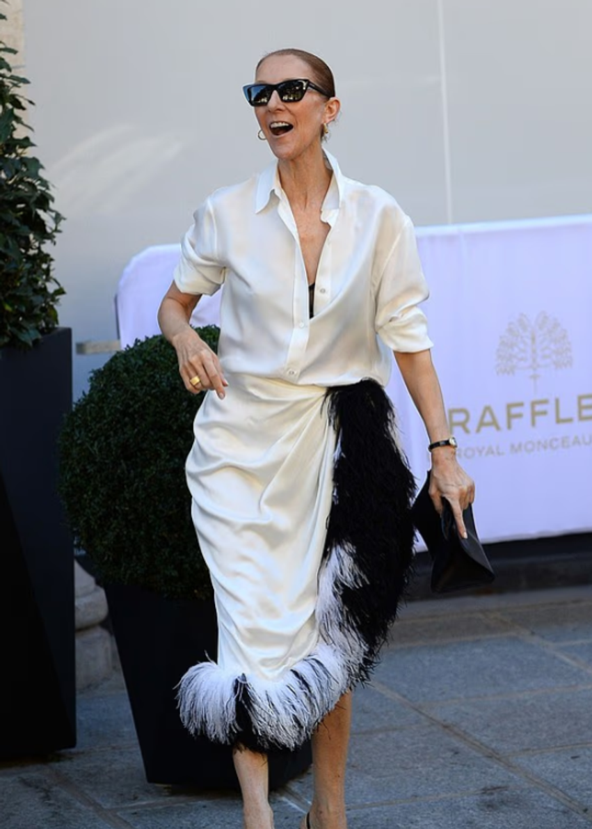 Celine Dion mahnit në Paris  shfaqet me një stil elegant dhe plot pupla para koncertit