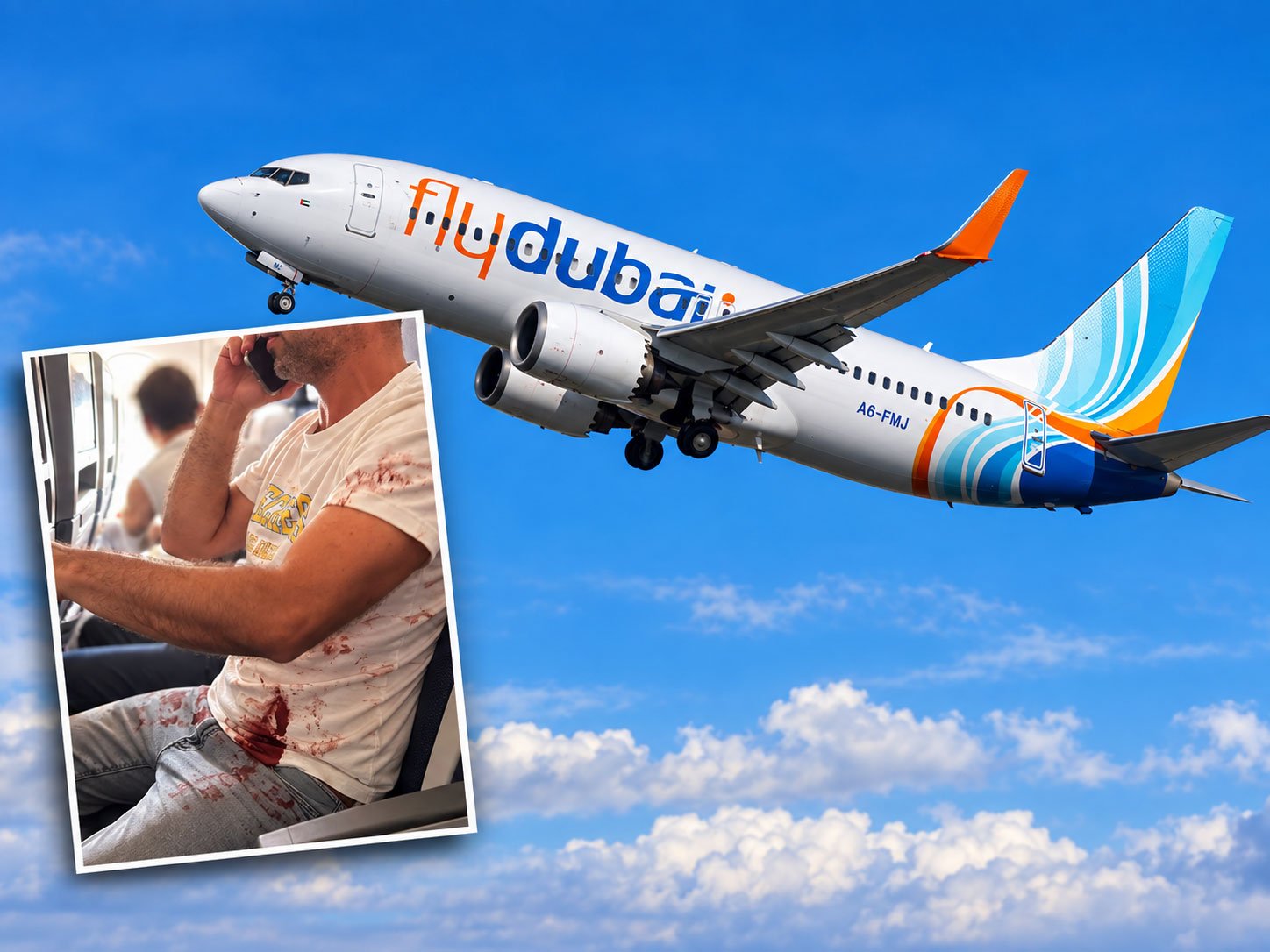 Luftë reale brenda në avion  Në avionin  FlyDubai  përleshen piloti rus me atë ukrainas